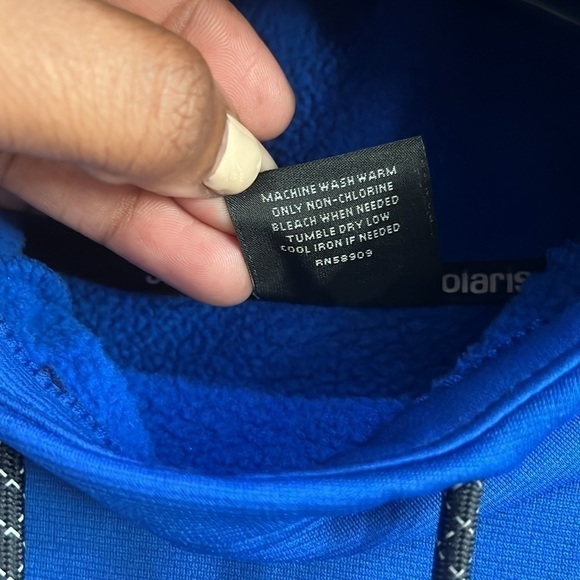 Solaris Men’s Pullover Blue Hoodie Size M Slim Kangaroo pocket - Picture 5 of 7